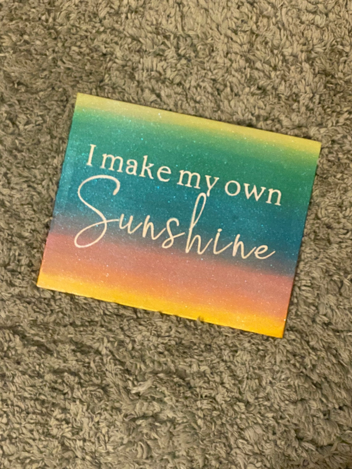 Rainbow Sunshine Affirmation Art Painting