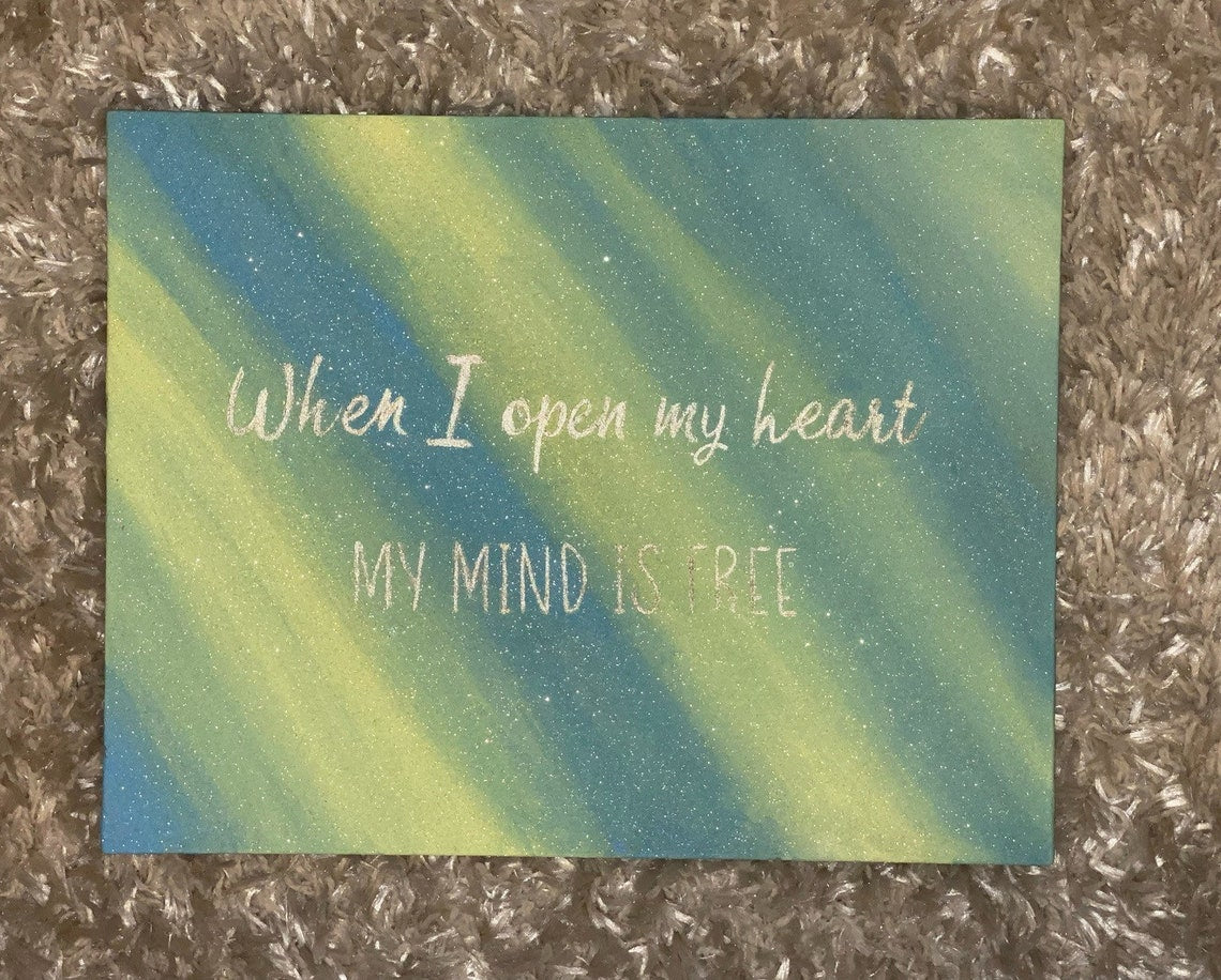 Open Heart Affirmation Art