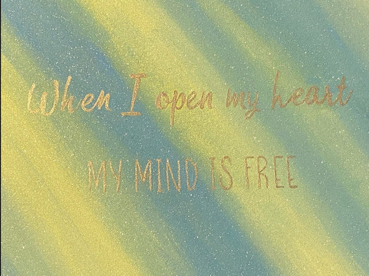 Open Heart Affirmation Art