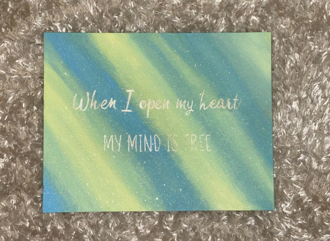 Open Heart Affirmation Art