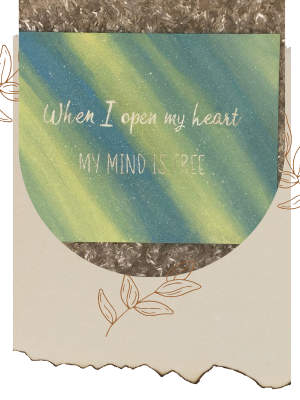 Open Heart Affirmation Art